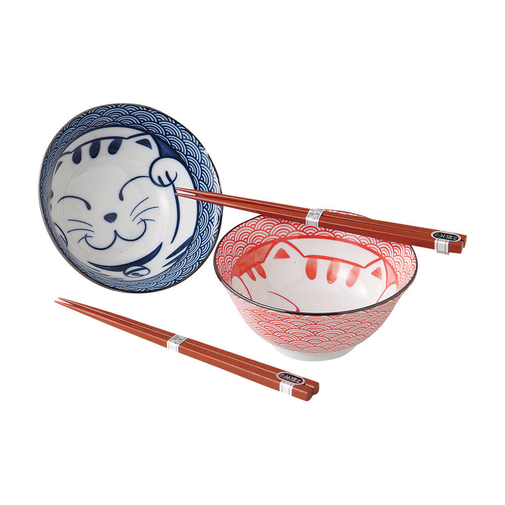 Set ciotole Neko Seigaiha