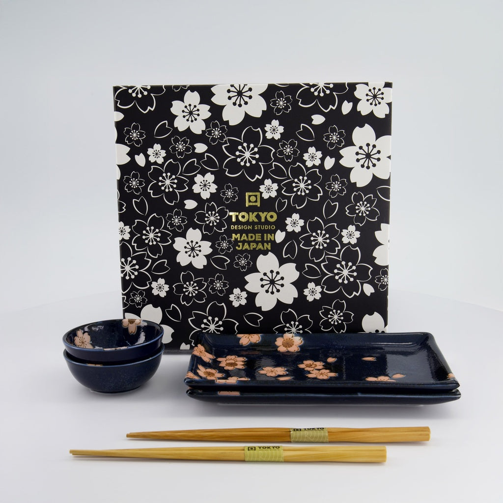 Set sushi sakura blu