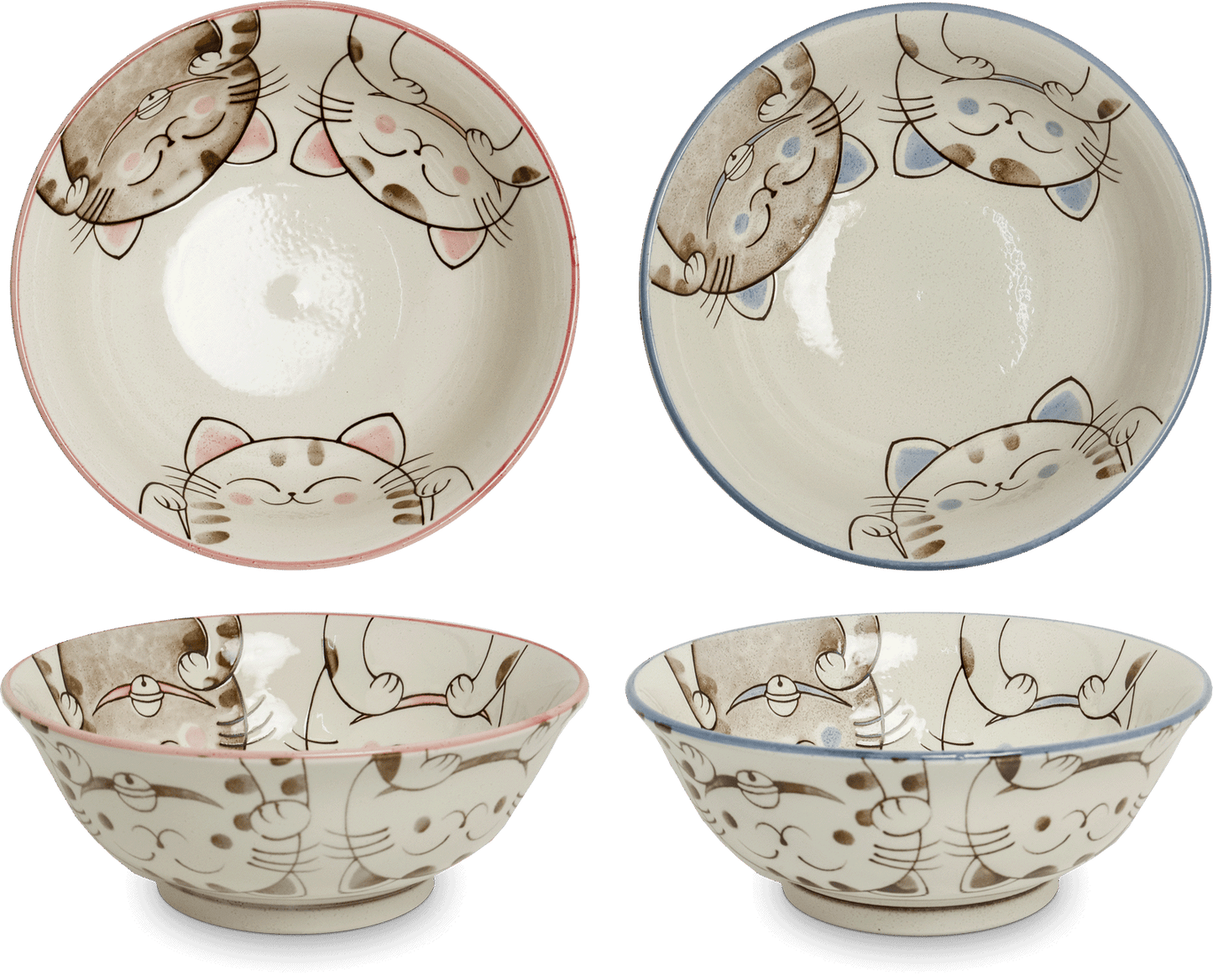 Set ciotole maneki neko + bacchette