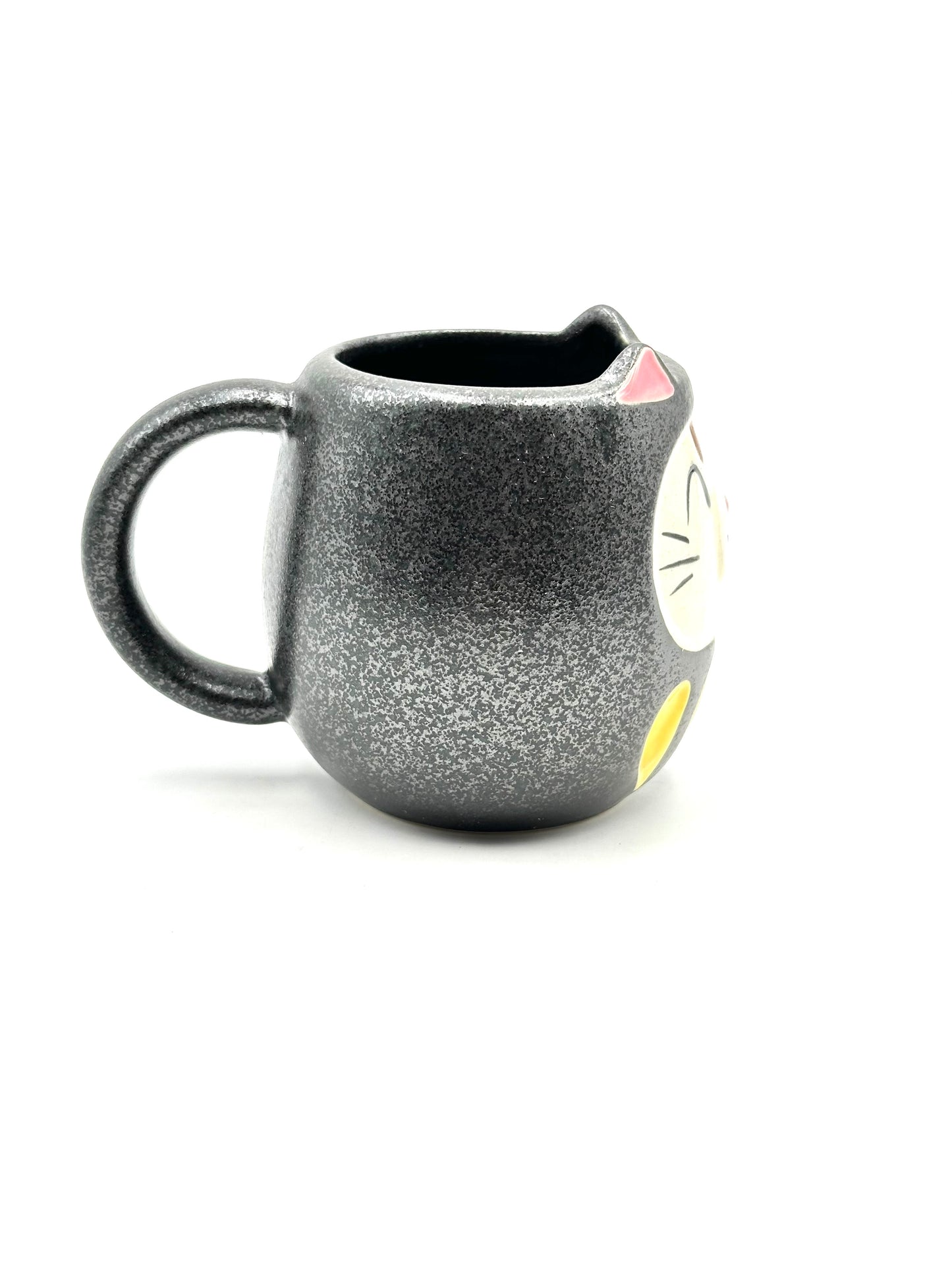 Neko Daruma Mug Black