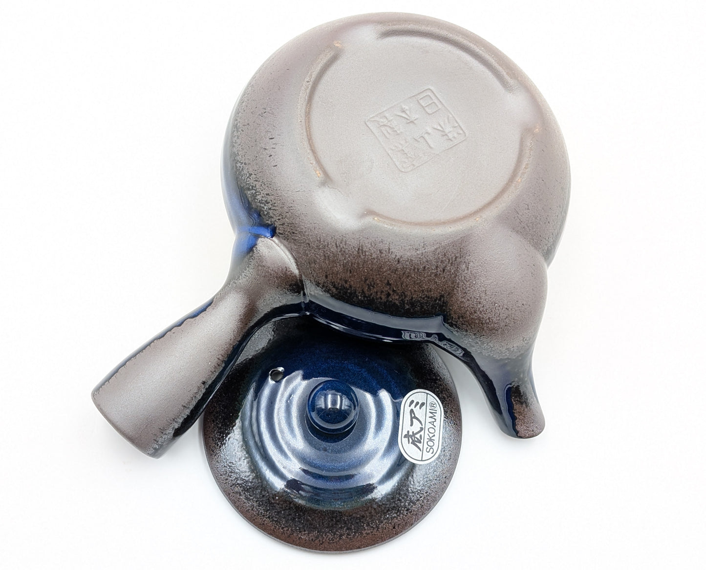 Teiera Banko-Yaki Flat Kyusu