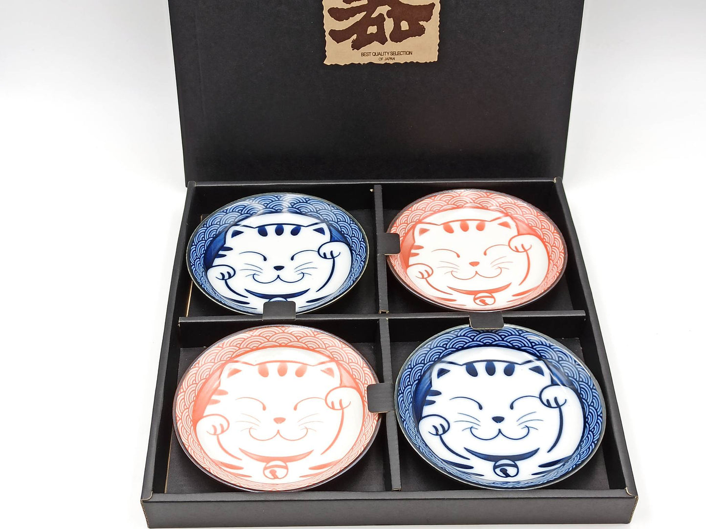 Set 4 piattini Maneki Neko