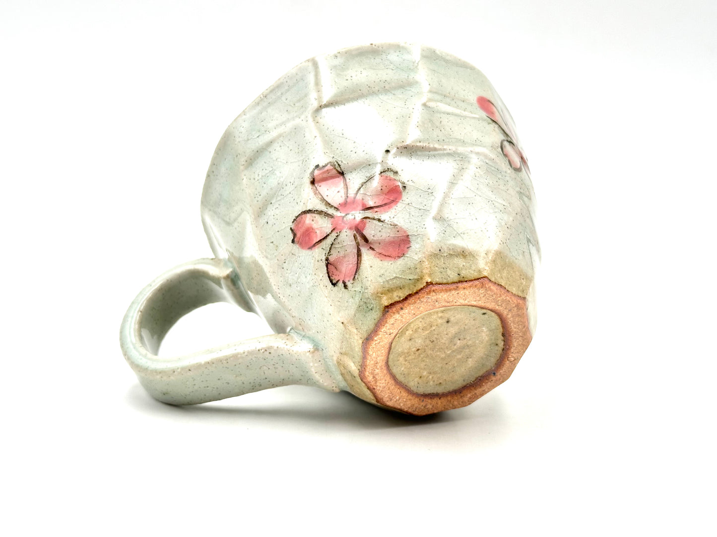 Sakura mug with handle