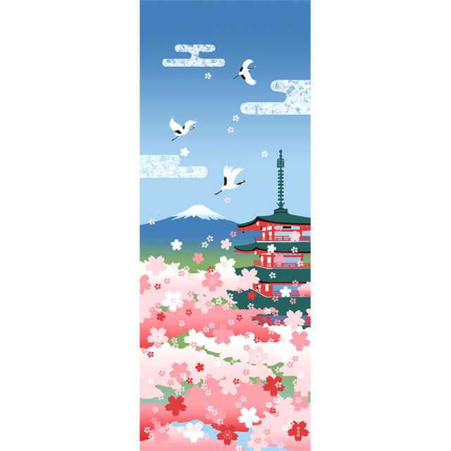 Tenugui Fuji e Sakura