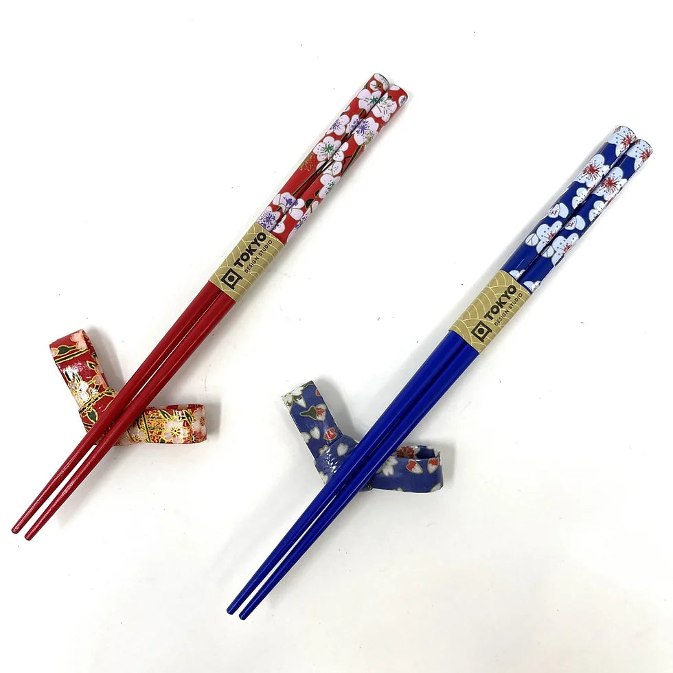 Set bacchette Hana con poggia bacchette