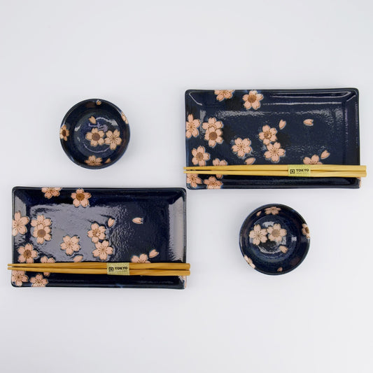 Set sushi sakura blu