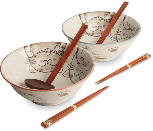Set ciotole ramen Maneki Neko