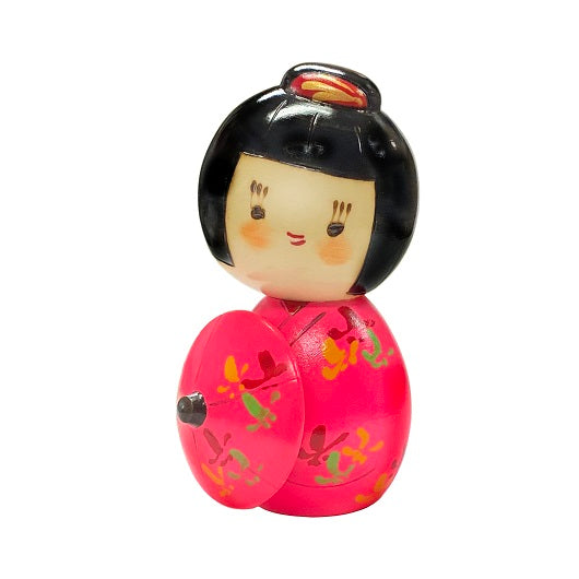 Kokeshi Hanagasa Red