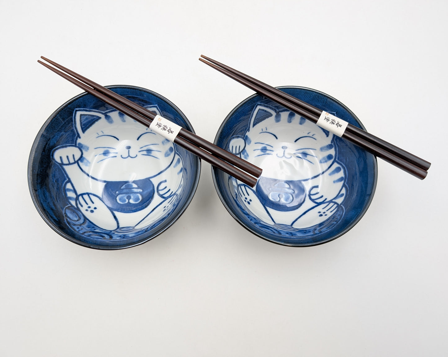 Set ciotole maneki neko + bacchette