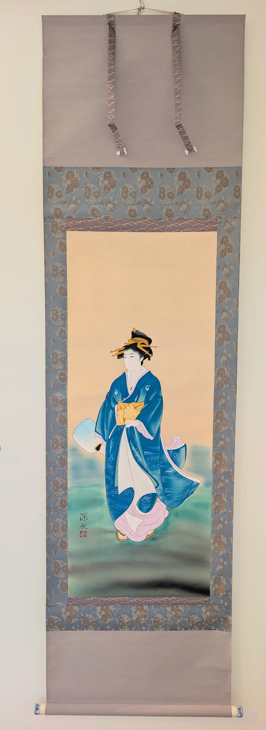 Kakemono donna in Kimono