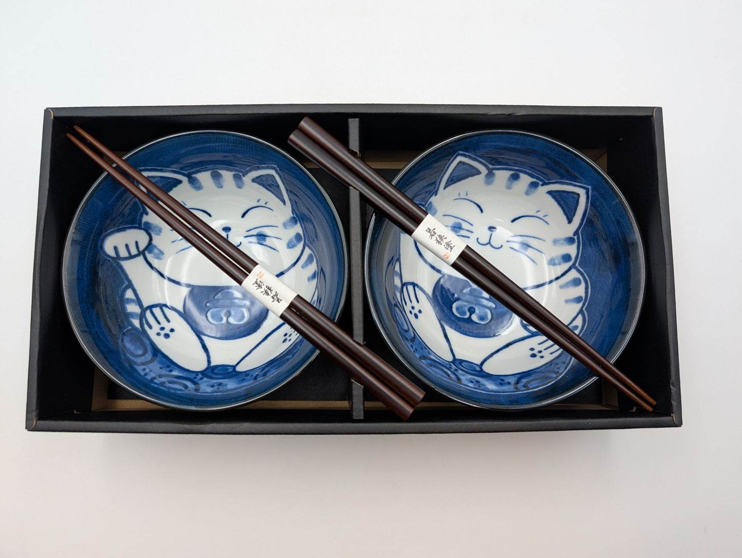Set ciotole maneki neko + bacchette