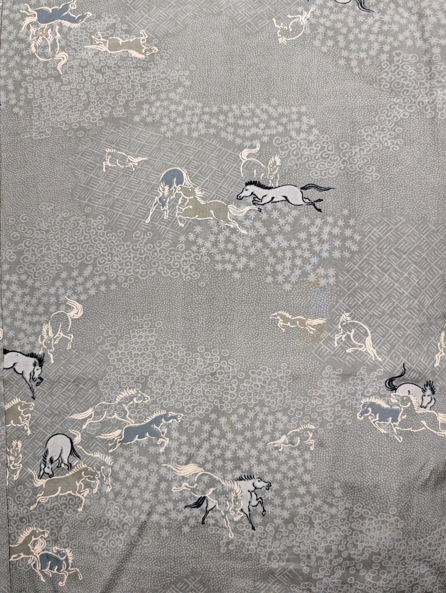 Haori da uomo com motivo di cavalli