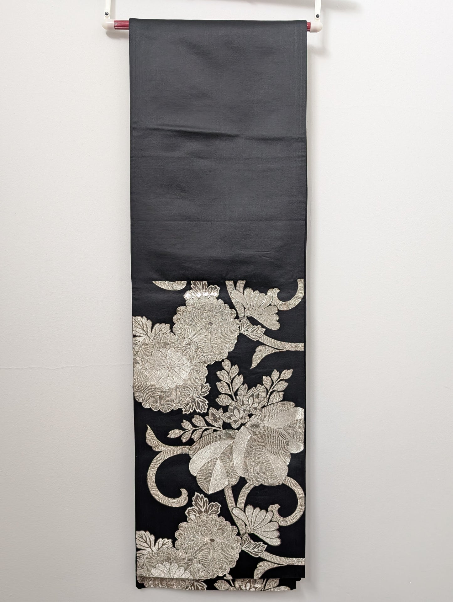 Fukuro Obi Nero e Argento