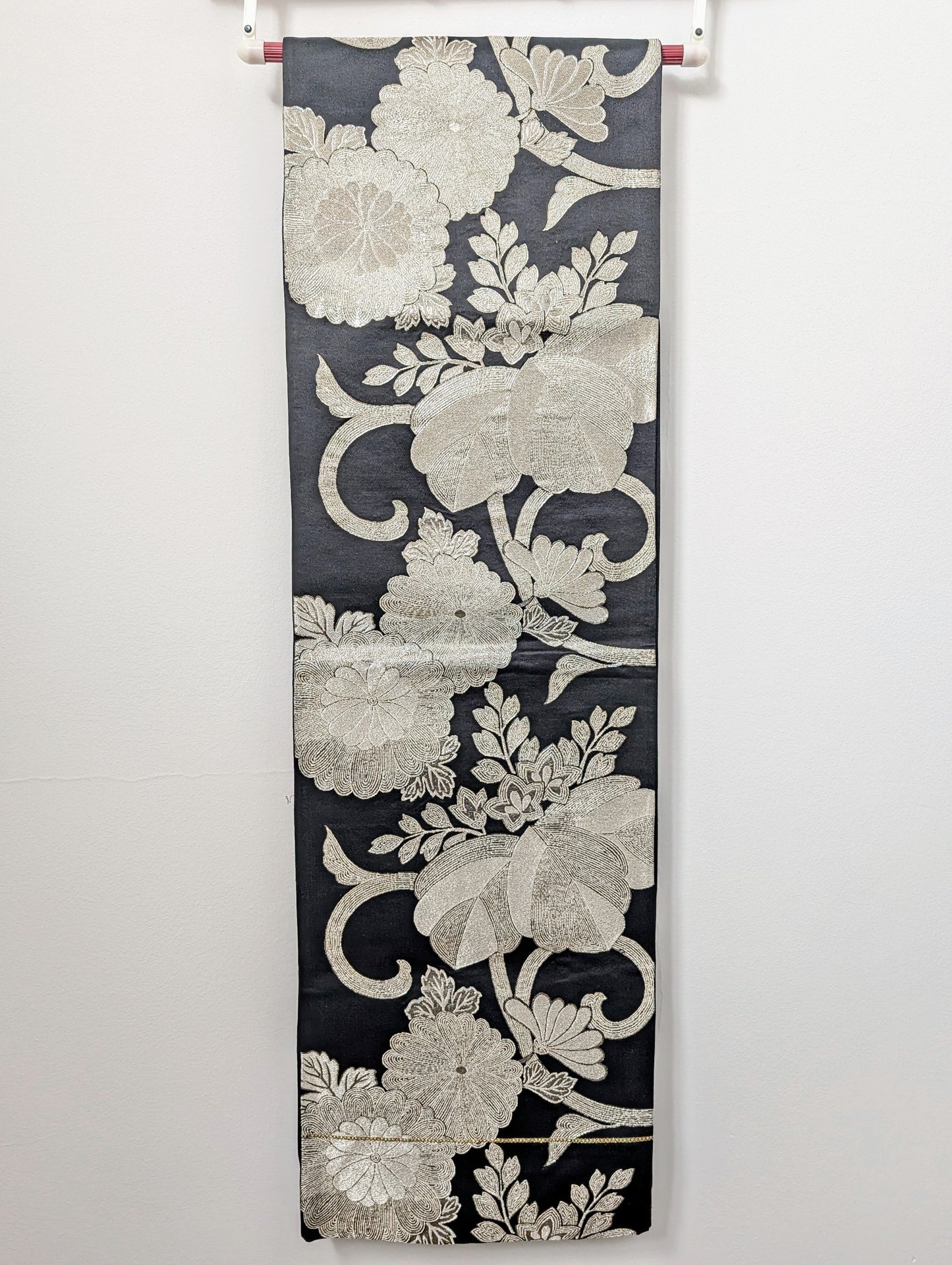 Fukuro Obi Nero e Argento