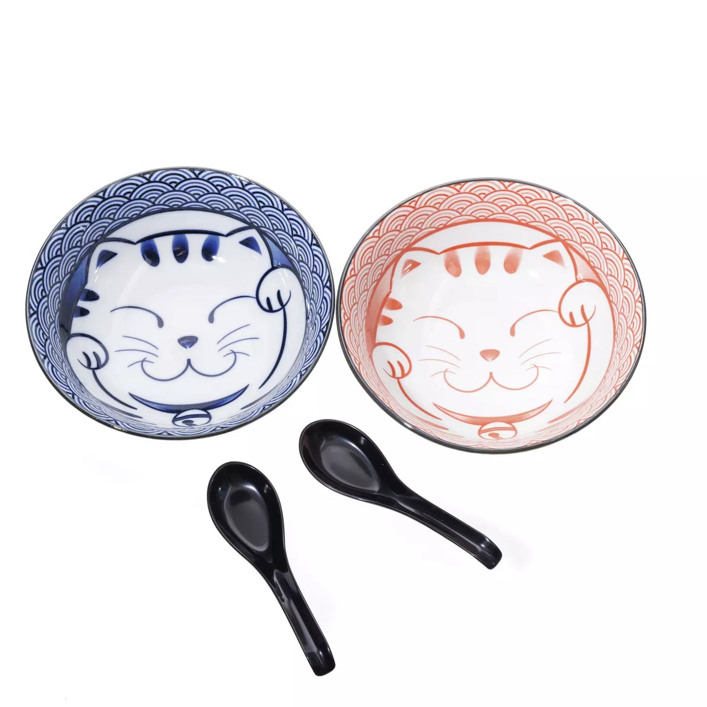 Set ciotole ramen Maneki Neko