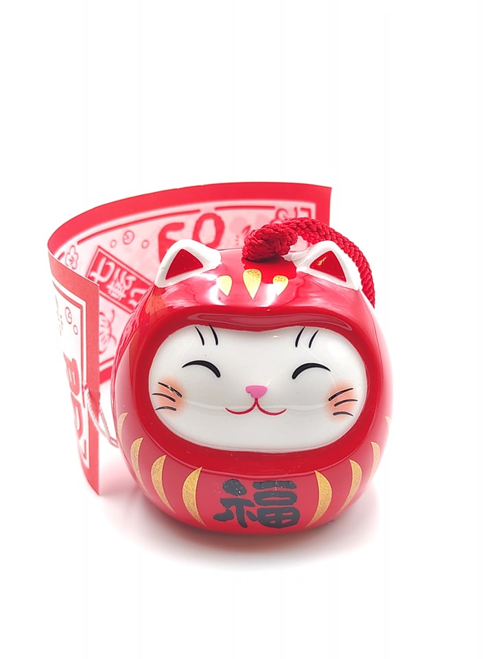 Fuurin Maneki Neko Daruma – Artigianato Giapponese