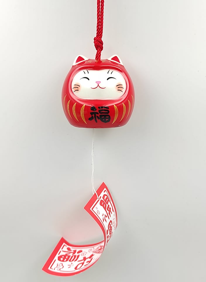 Fuurin Maneki Neko Daruma